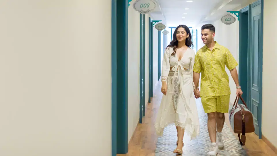 Couple enjoying a peaceful picnic in a private garden in North