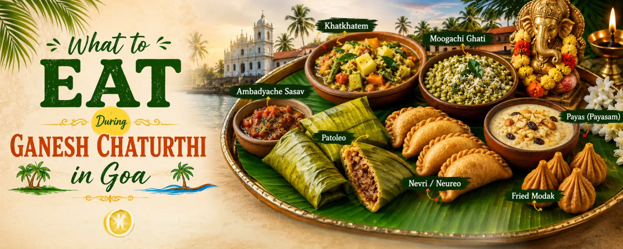 Traditional vegetarian Goan cuisine